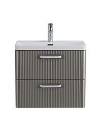 BelBagno Тумба с раковиной Due 50 подвесная Сатин ручки Белые – фотография-5